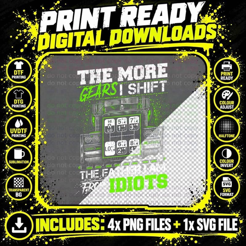 Gears in Motion T-Shirt, Retro Mechanic Style Png SVG Digital Bundle