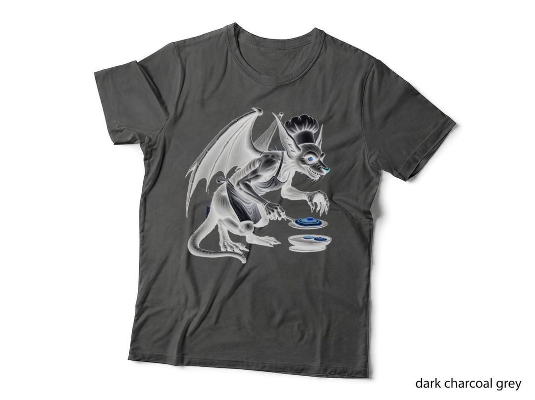 Gothic Gargoyle Wearing a Chef Hat T-Shirt