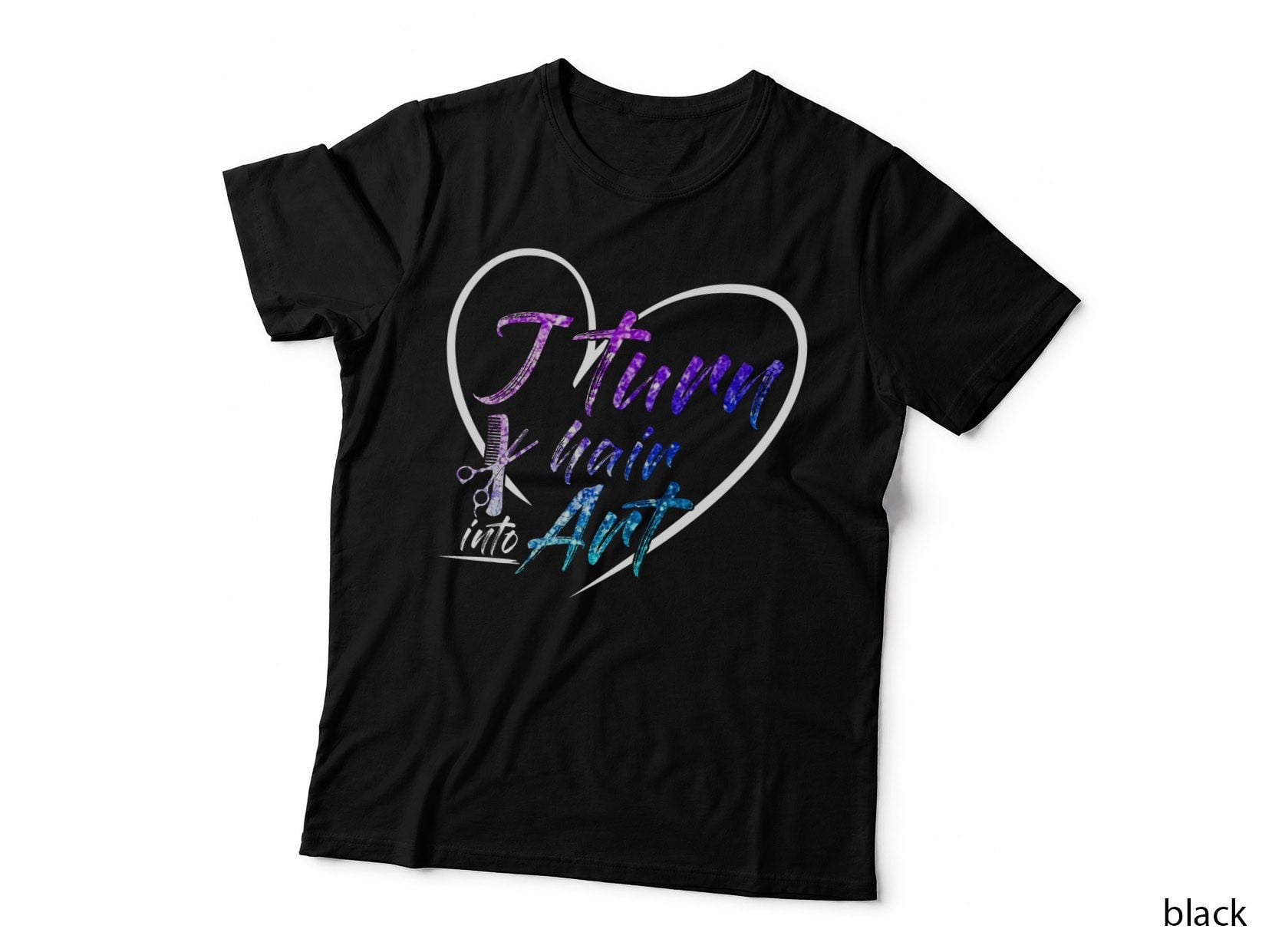 Hair Stylist Art T-Shirt, Hairdresser Typography, Hair Artisan Gift