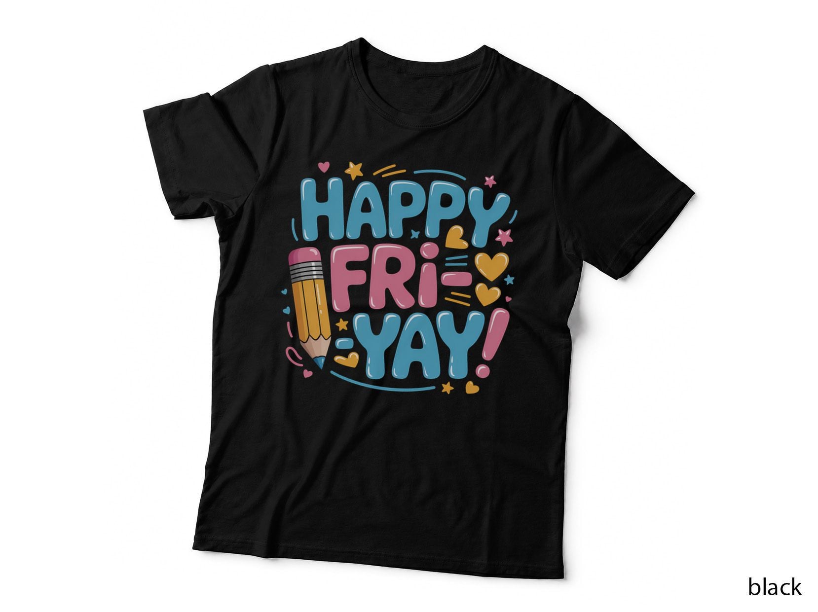 Happy Fri-Yay Teacher Fry Yay Friday Weekend Cute Fri-Yay Gift T-Shirt