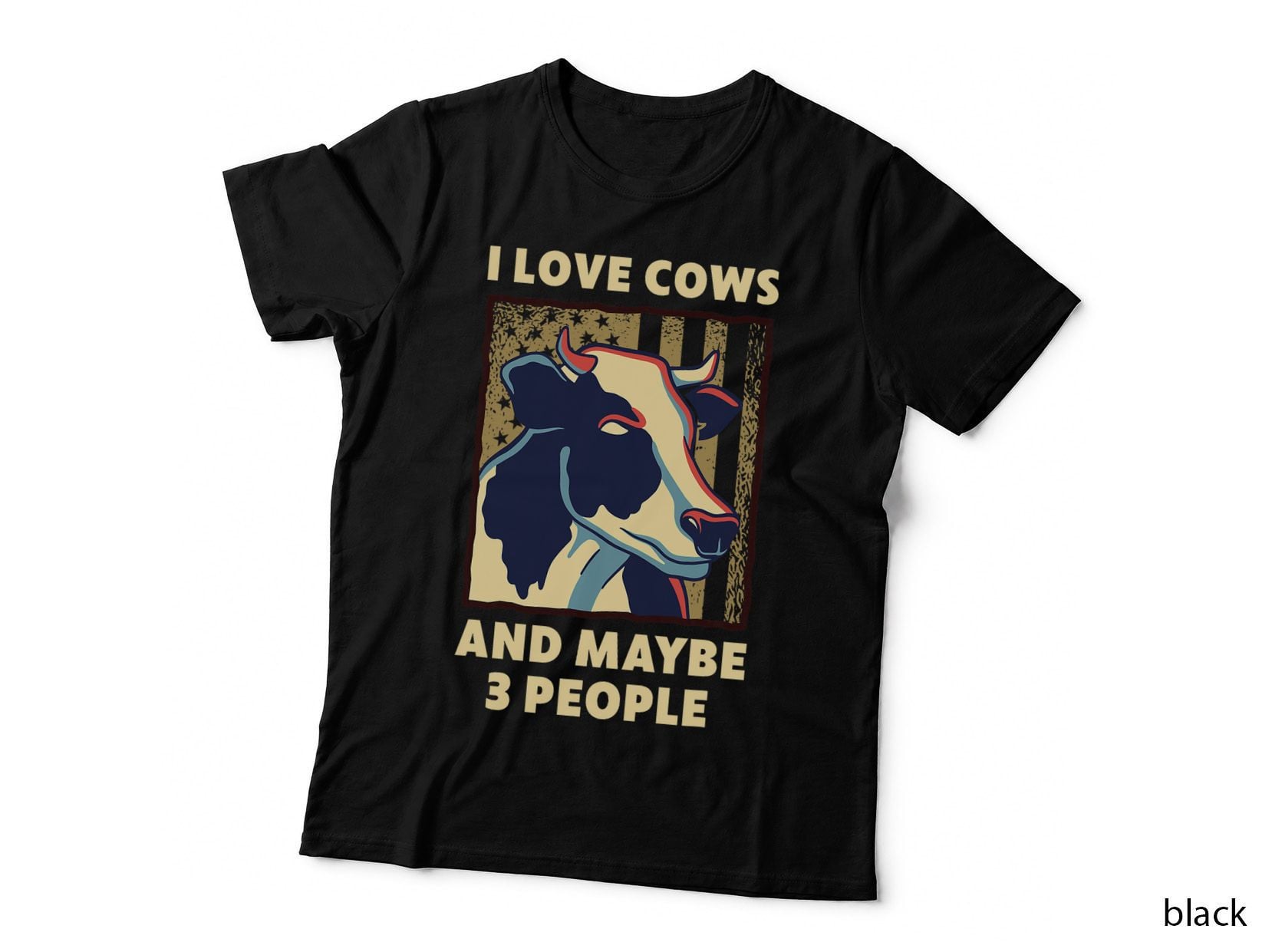 I Love Cows Design for Men Women Farmer Farm T-Shirt
