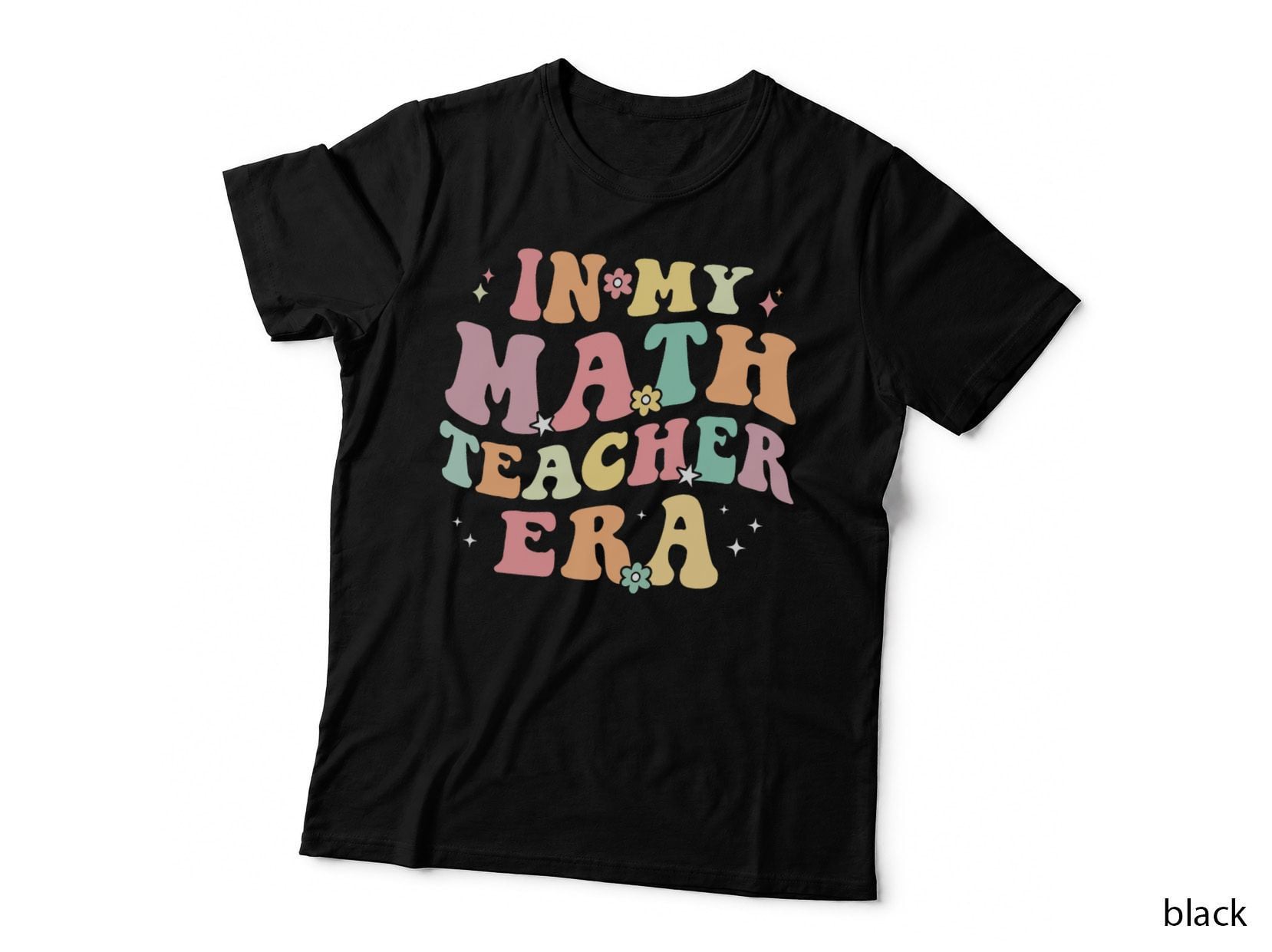 In My Math Teacher Era Retro Back to School Groovy Teacher T-Shirt