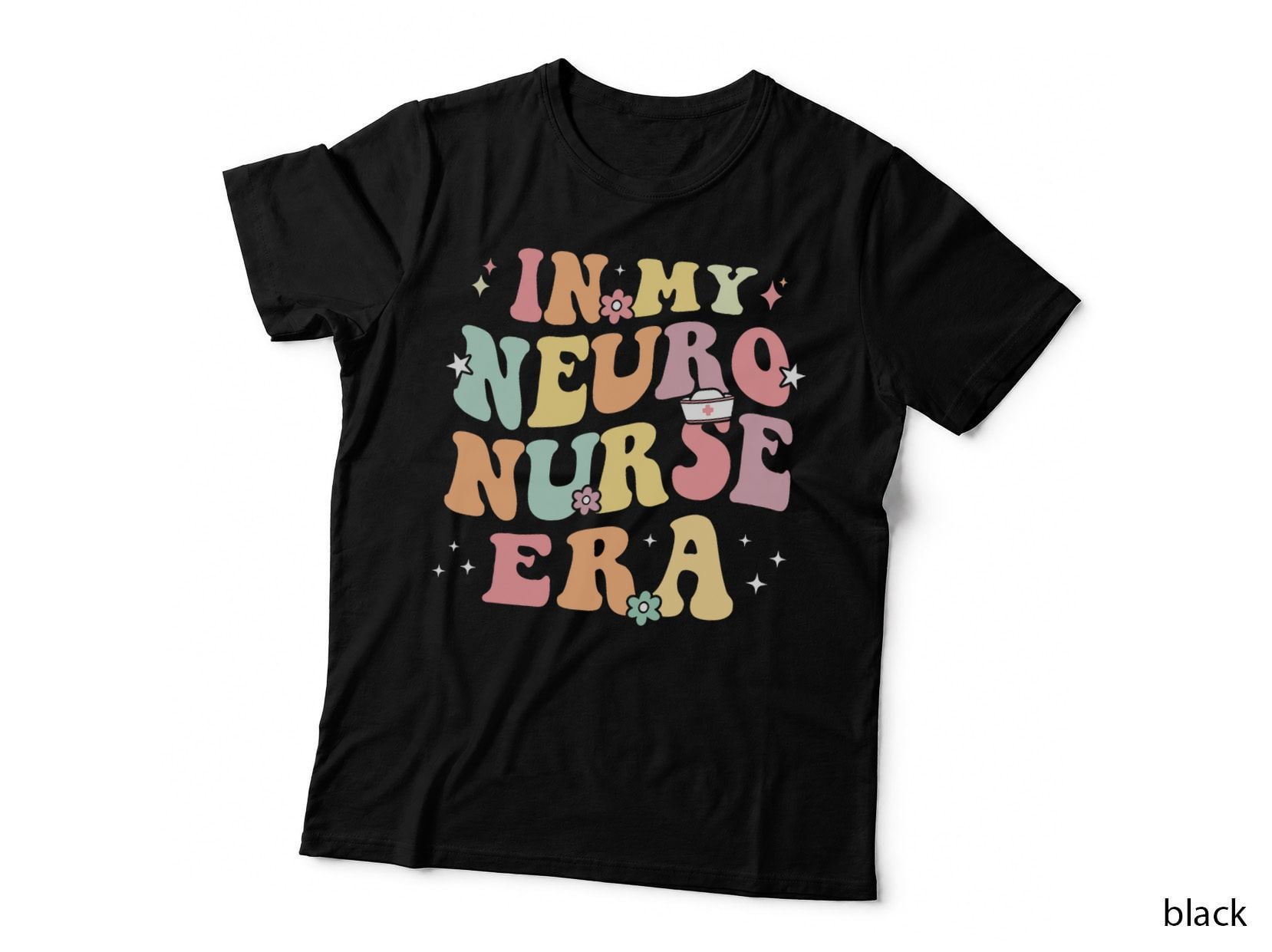 In My Neuro Nurse Era Retro Neuroscience Neurology Nursing T-Shirt