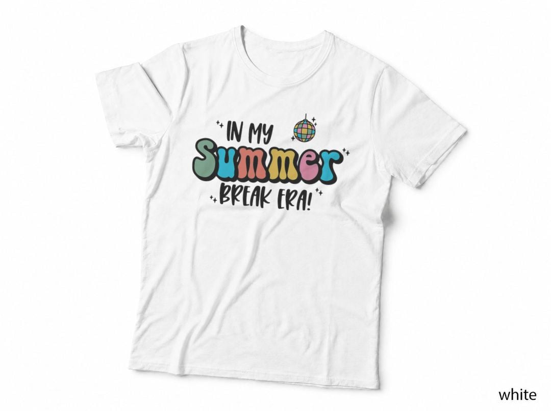 In My Summer Break Era Retro Last Day of School Teacher T-Shirt