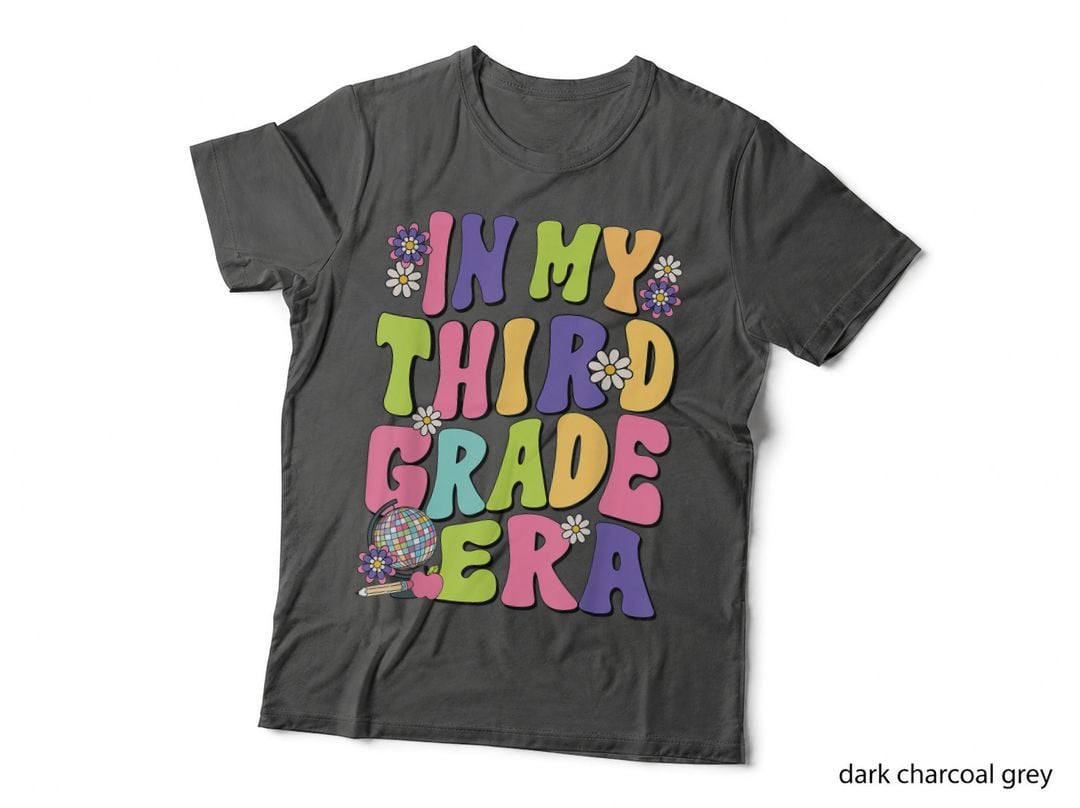 In My Third Grade Era Teacher Groovy Disco Daisy Flower T-Shirt