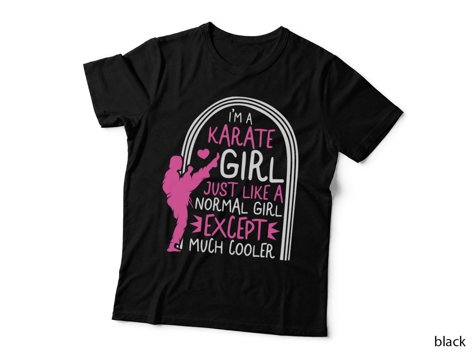 Karate Girl Karate Player Martial Arts Teacher Blackbelt T-Shirt