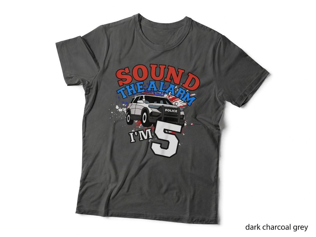 Kids Police Car T-Shirt, Kids Police Car, Kids Police Car Party
