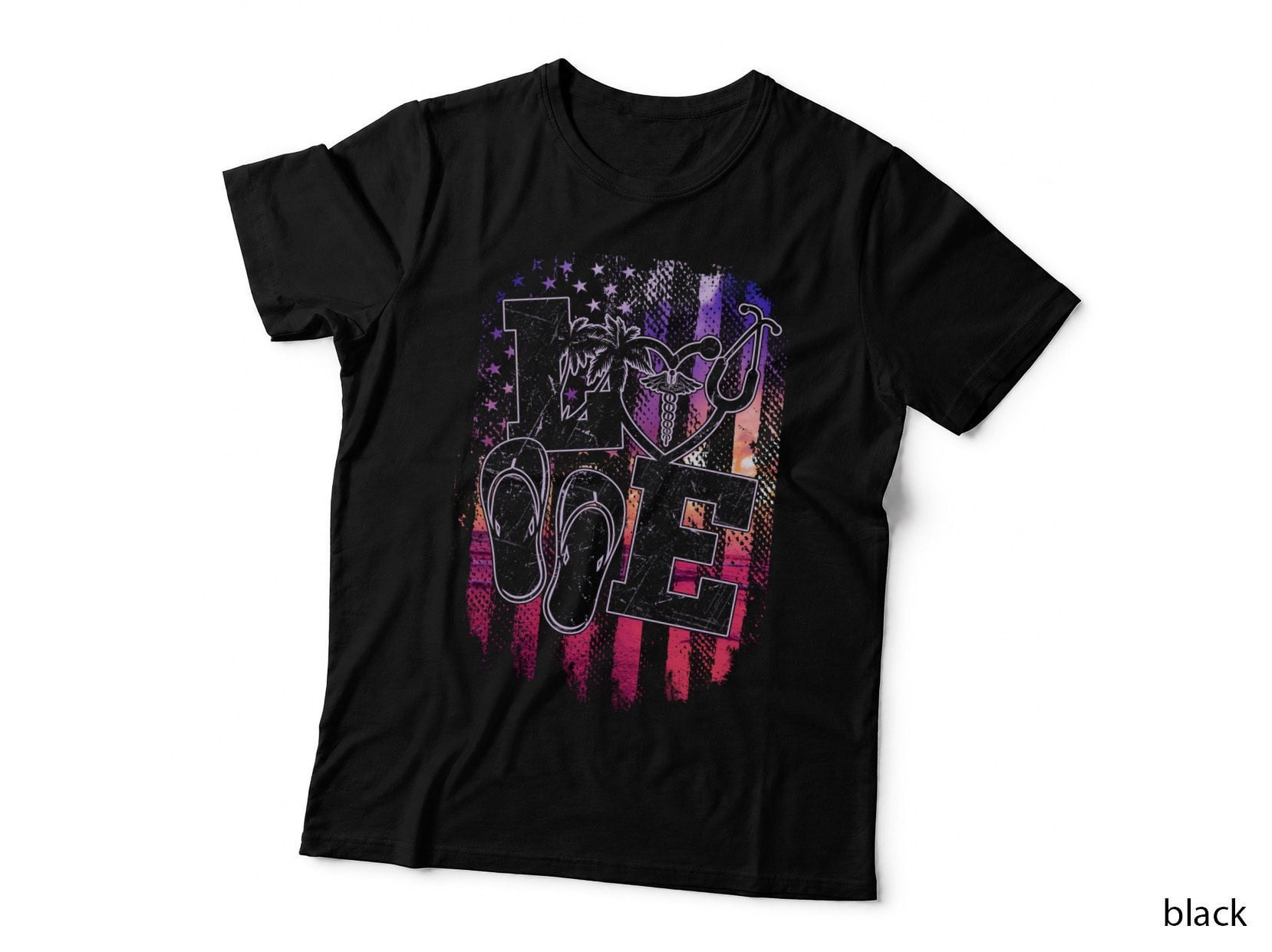 Love Beach Nurse T-Shirt, Summer Vacation Vibes, Nurse Appreciation