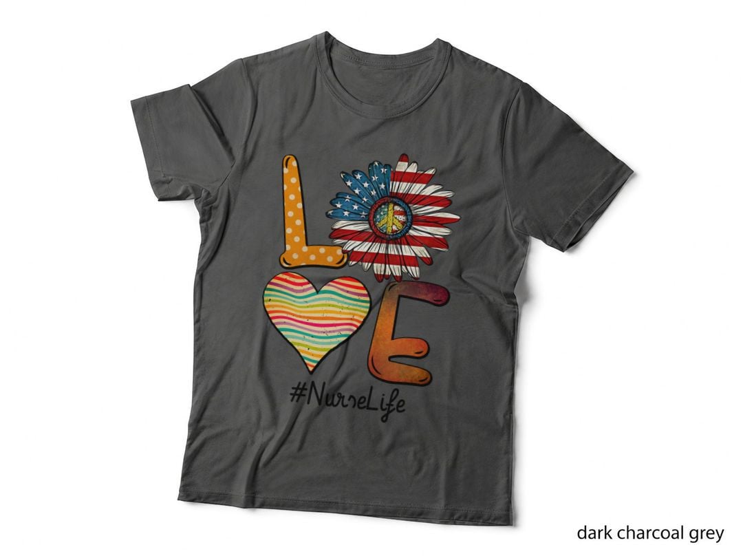 Love Nurse Life, Patriotic, Nurse Appreciation T-Shirt
