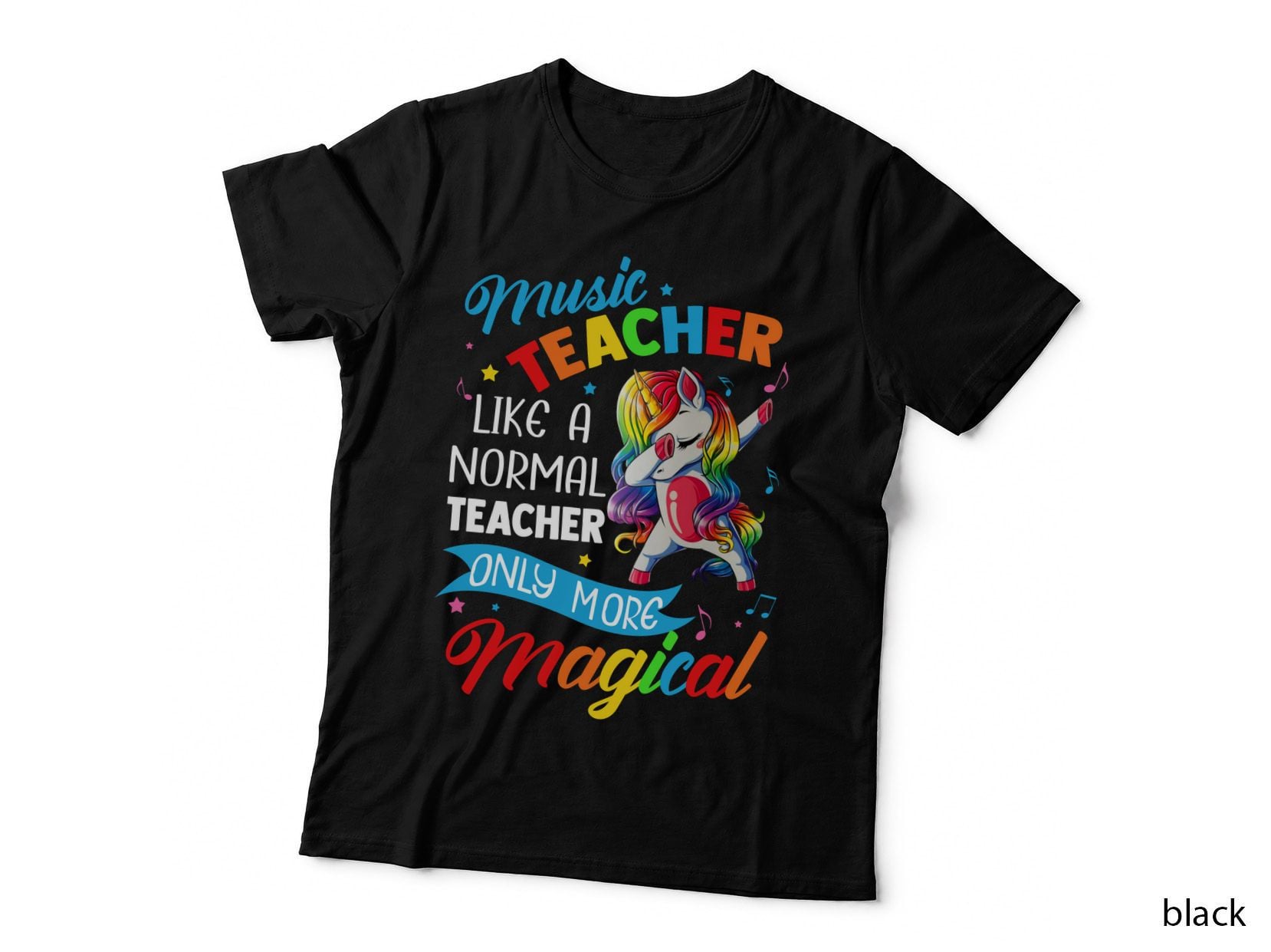 Magical Music Teacher T-Shirt, Whimsical Art, Music Lover Apparel