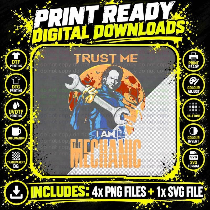 Michael Myers Trust Me I Am the Mechanic T-Shirt Png SVG Digital Bundle