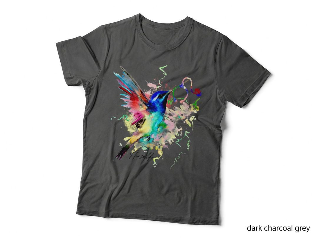 Nurse Life, Watercolor Hummingbird, Nurse Appreciation T-Shirt