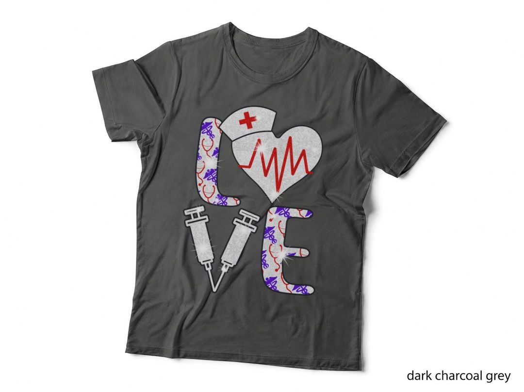 Nurse Love T-Shirt, Medical Theme, Nurse Appreciation
