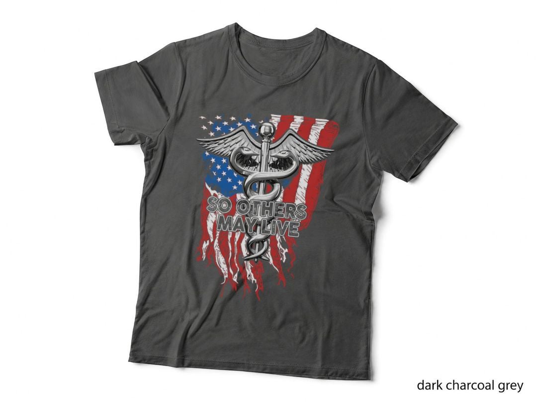 Nurse So Others May Live, Patriotic Medical Symbol, Nurse Pride Apparel T-Shirt