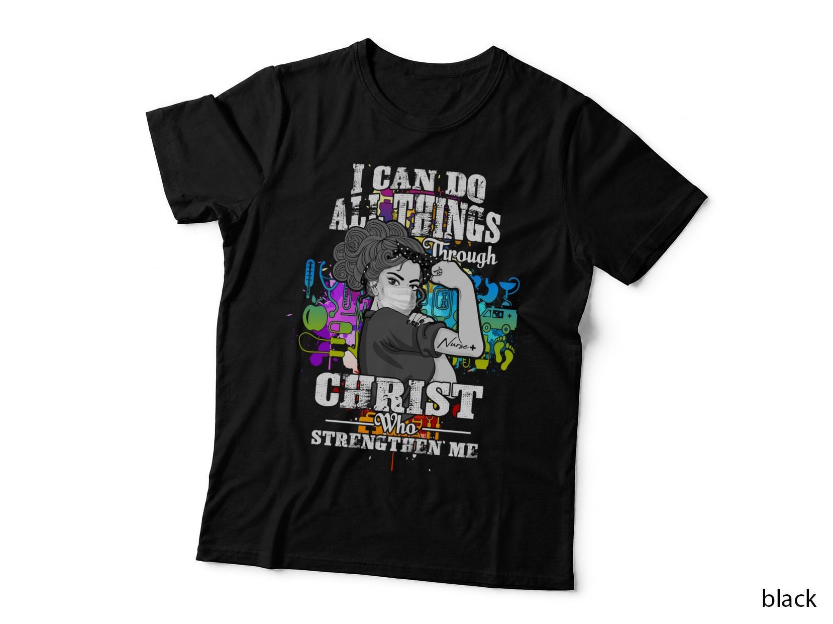 Nurse Strong T-Shirt, Bold Nurse Design, Motivational Nurse Gift