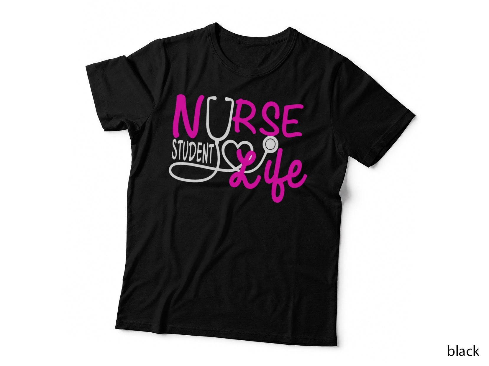 Nurse Student Life T-Shirt, Nurse Life Typography, Nurse Student Apparel