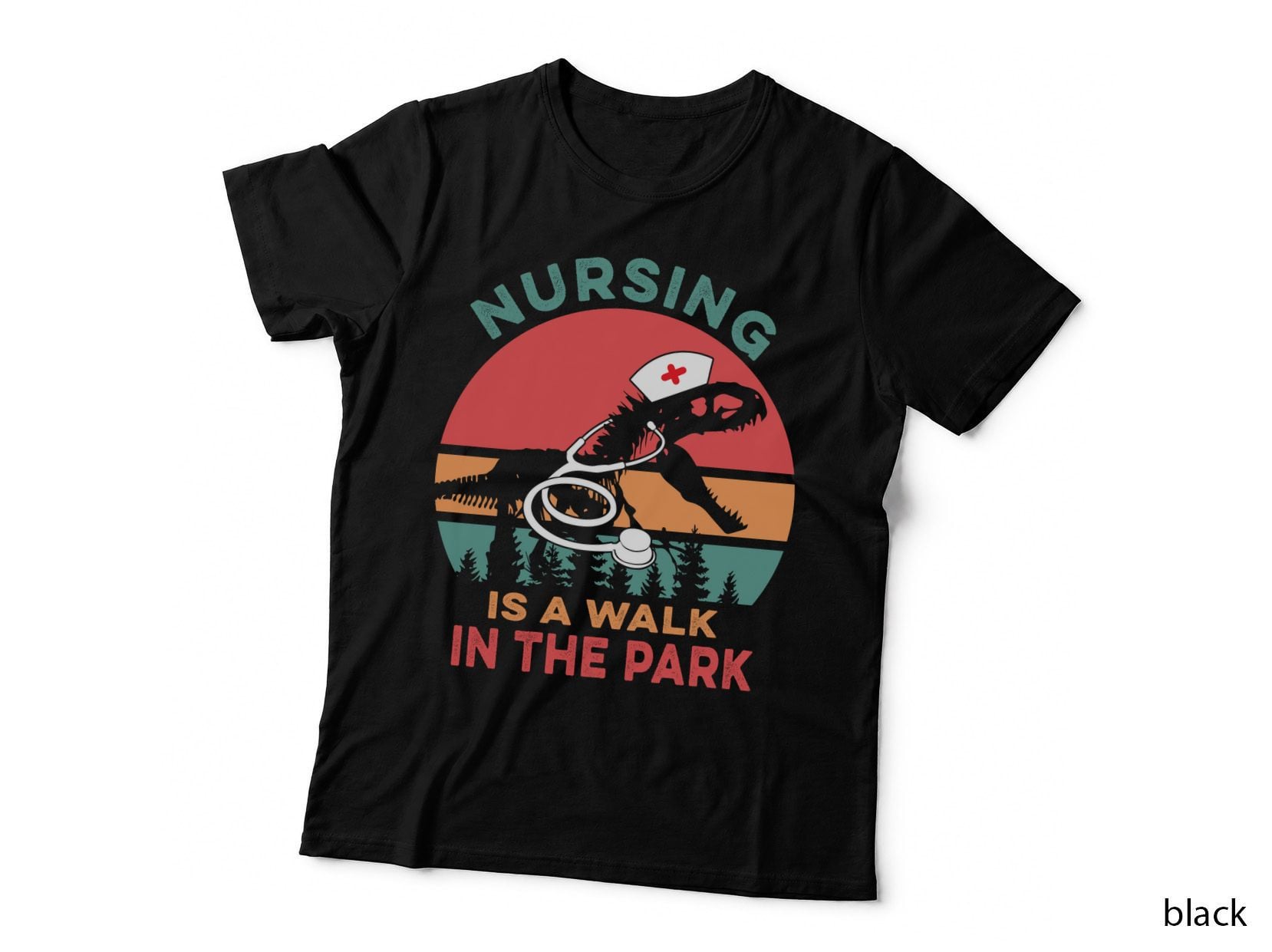 Nursing Is a Walk in a Park T-Shirt, Funny Sarcasm, Nurse Appreciation Gift