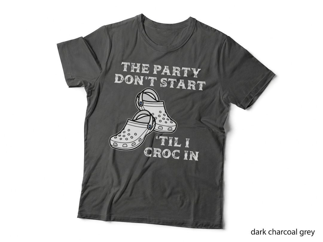 Party Don't Start Til L Croc in Nurse Costume Sweat T-Shirt