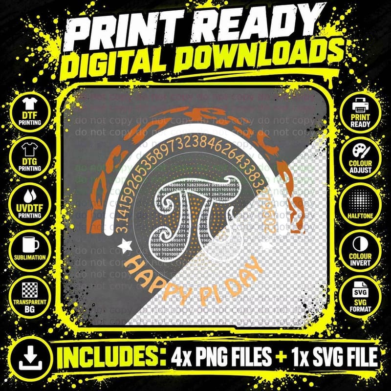 Pi Day Math Teacher T-Shirt, Nerd Humor Png SVG Digital Bundle