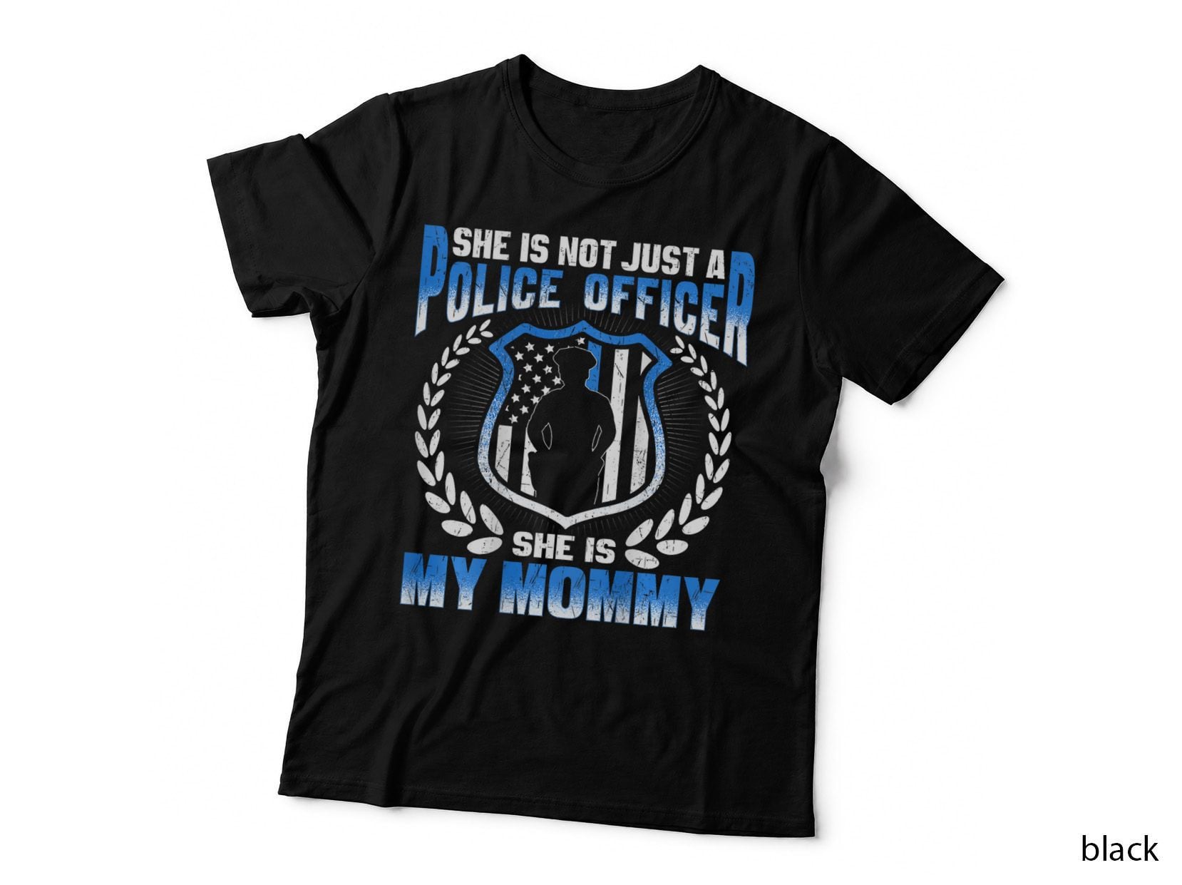 Police Officer Mommy T-Shirt, Proud Mommy Design, Family Pride