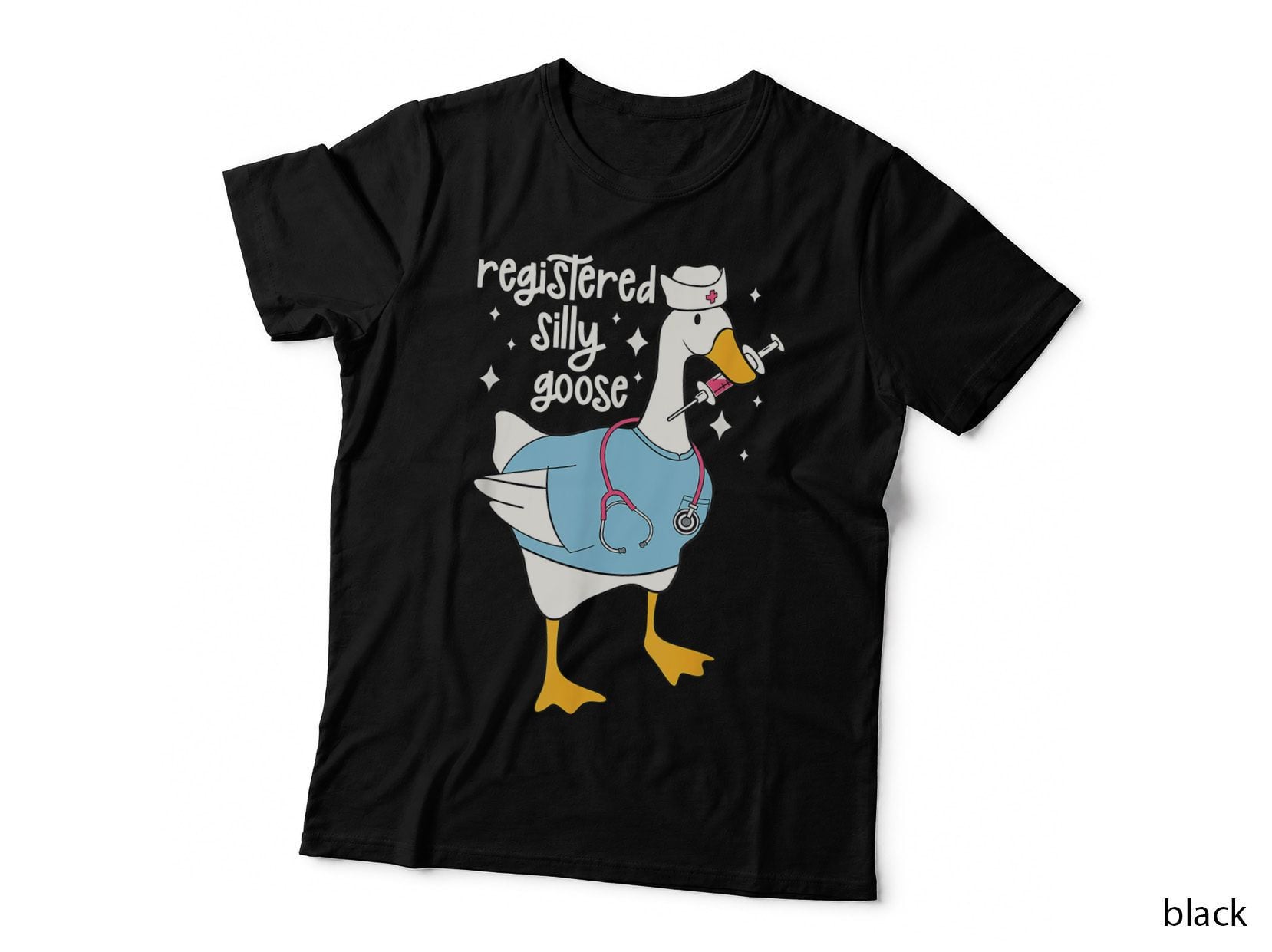 Registered Silly Goose Funny Nurse Medical Humor RN LPN Gift T-Shirt