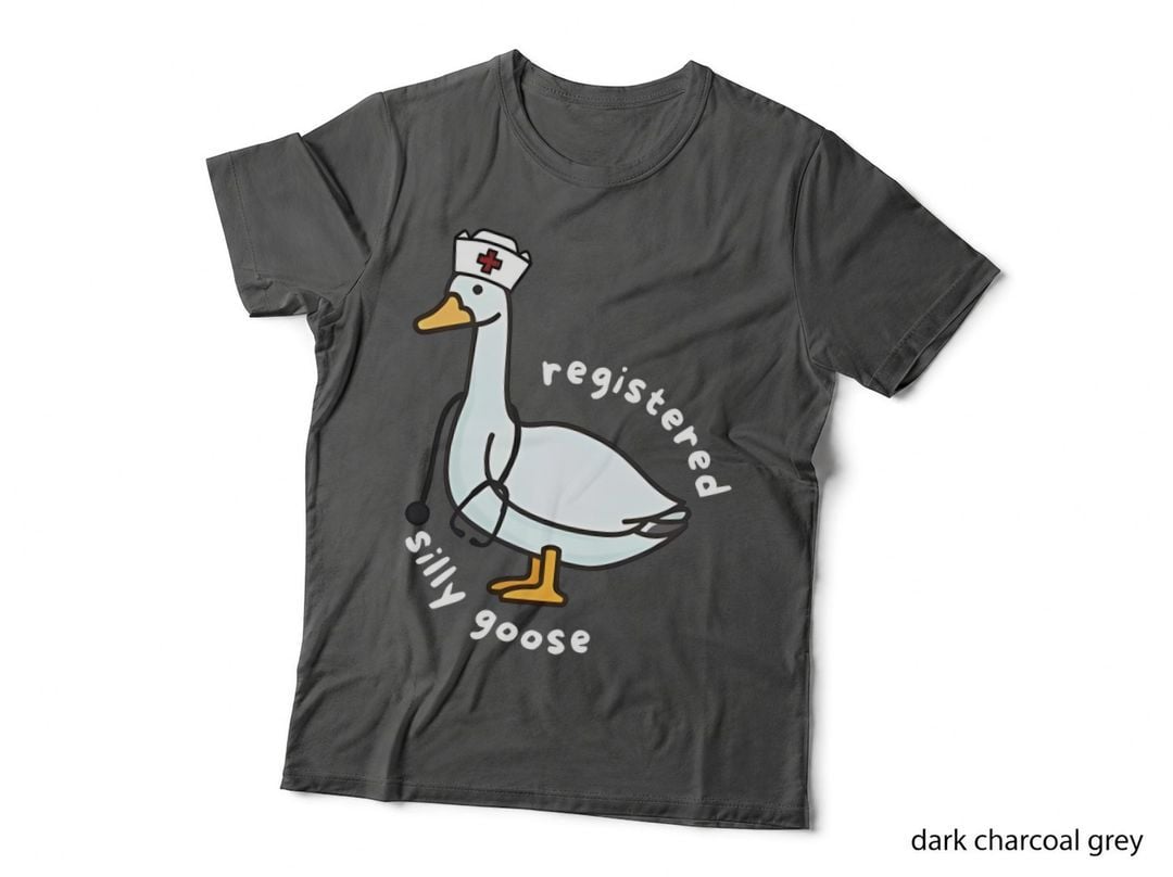 Registered Silly Goose Nurse Hat Stethoscope Medical Humor T-Shirt