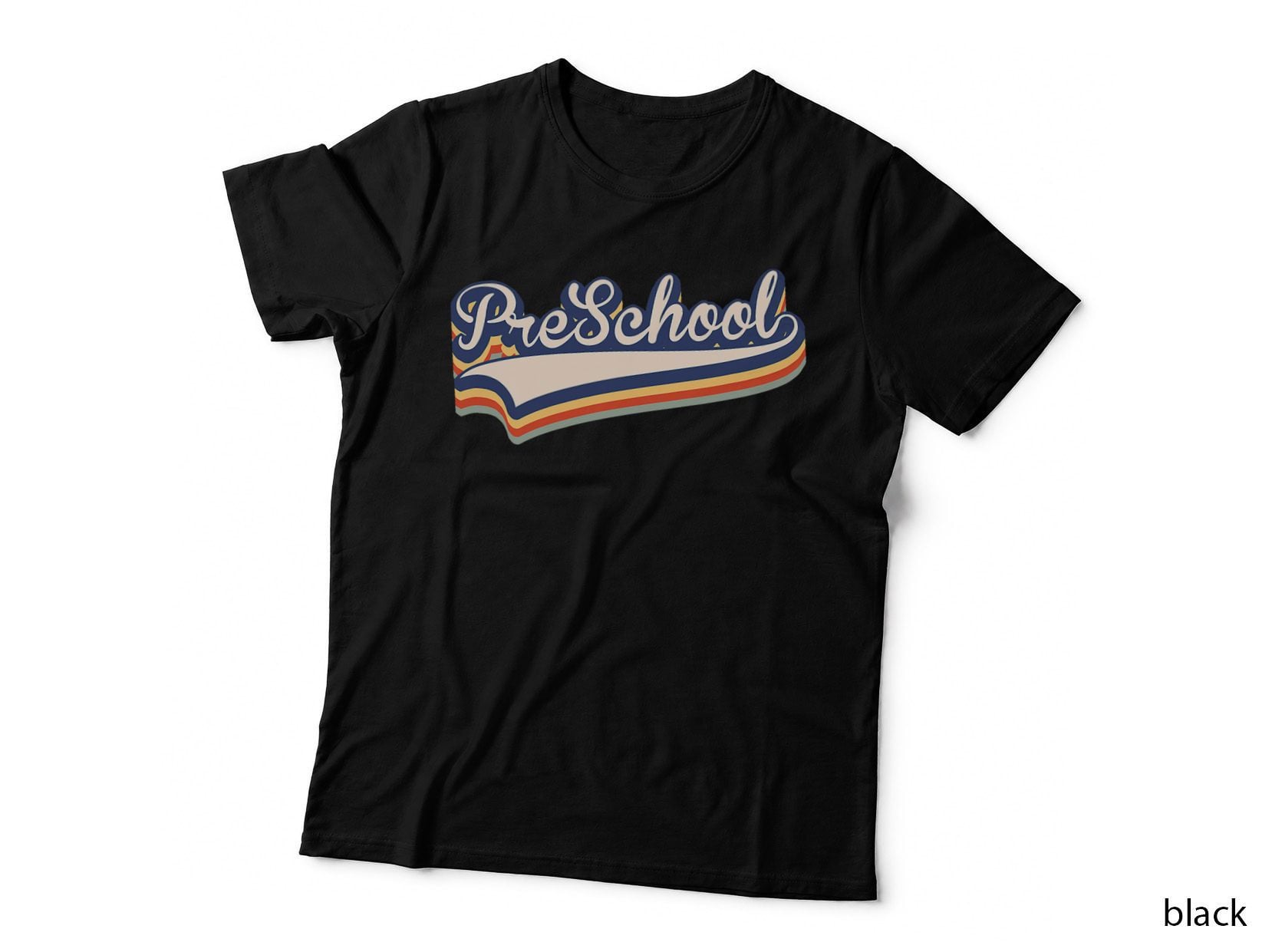 Retro Vintage Preschool Student Teacher Back to School T-Shirt