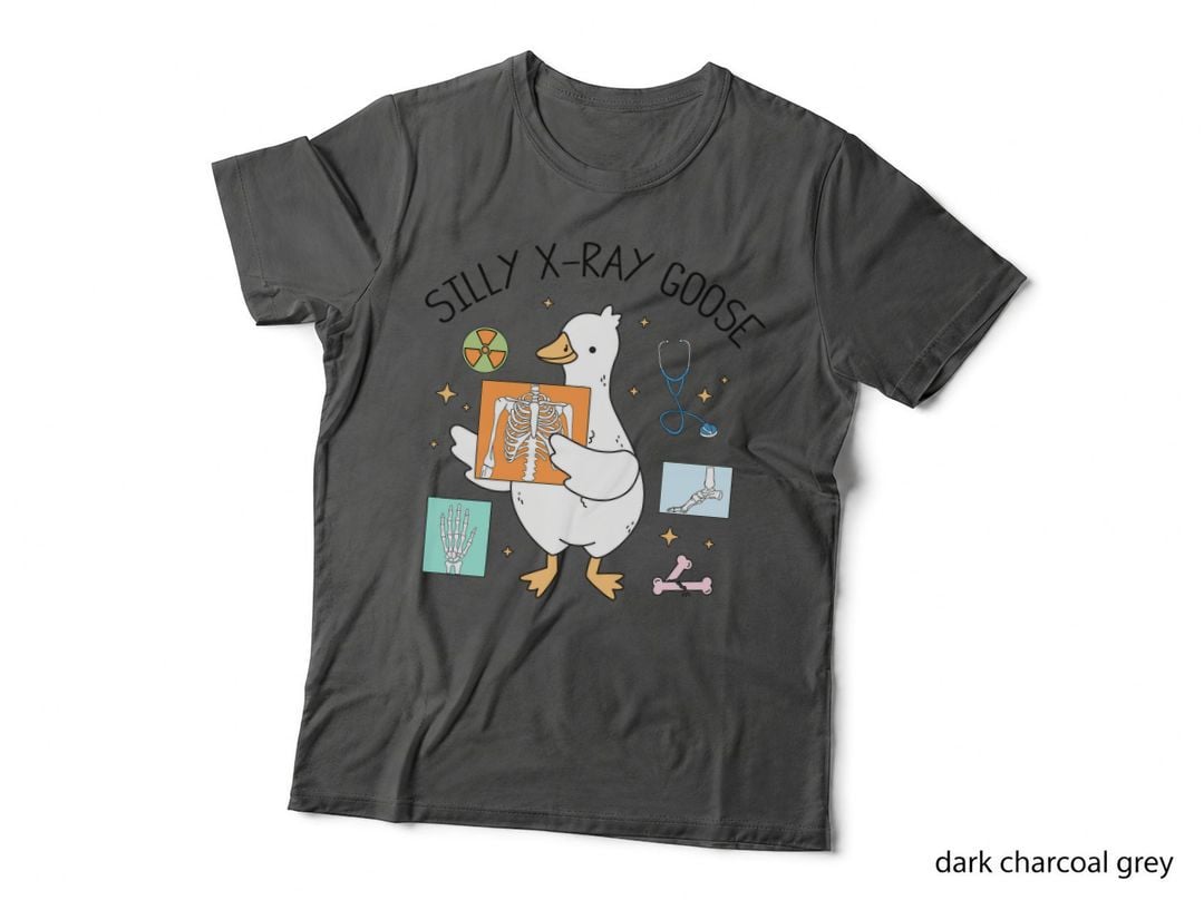 Silly X-Ray Goose Nurse Funny Radiology Tech Medical Humor T-Shirt