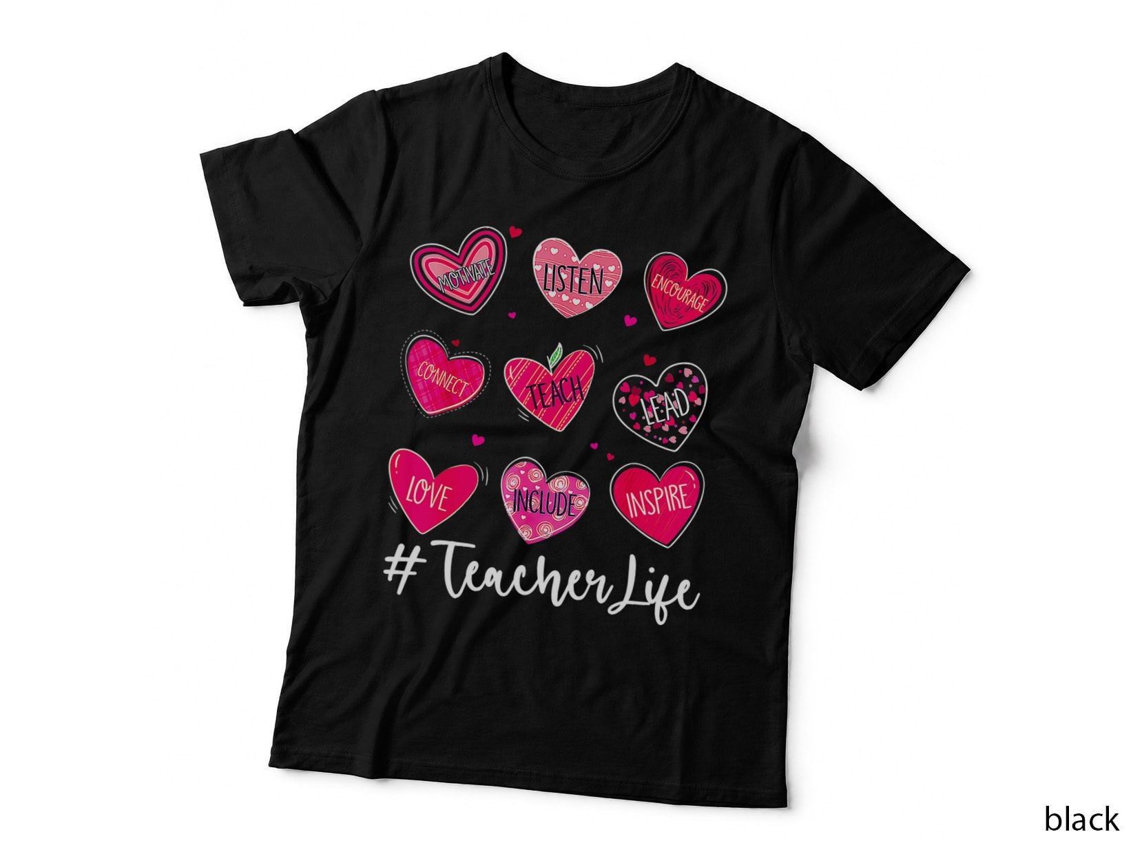Sweet Hearts Teach Love Inspire Valentines Day Teacher Life T-Shirt