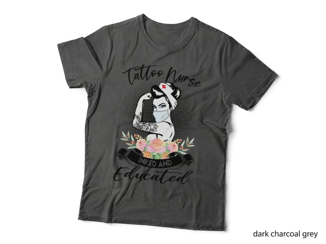 Tattoo Nurse T-Shirt, Inked and Fabulous, Nurse Apparel