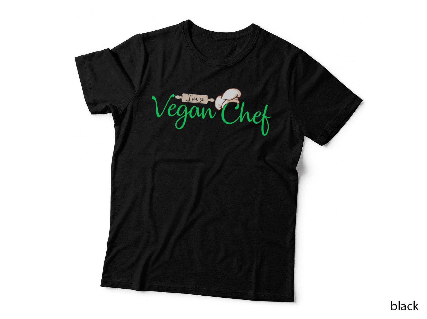 Vegan Chef T-Shirt, Eco-Friendly Chef Print, Cooking Enthusiast Gift
