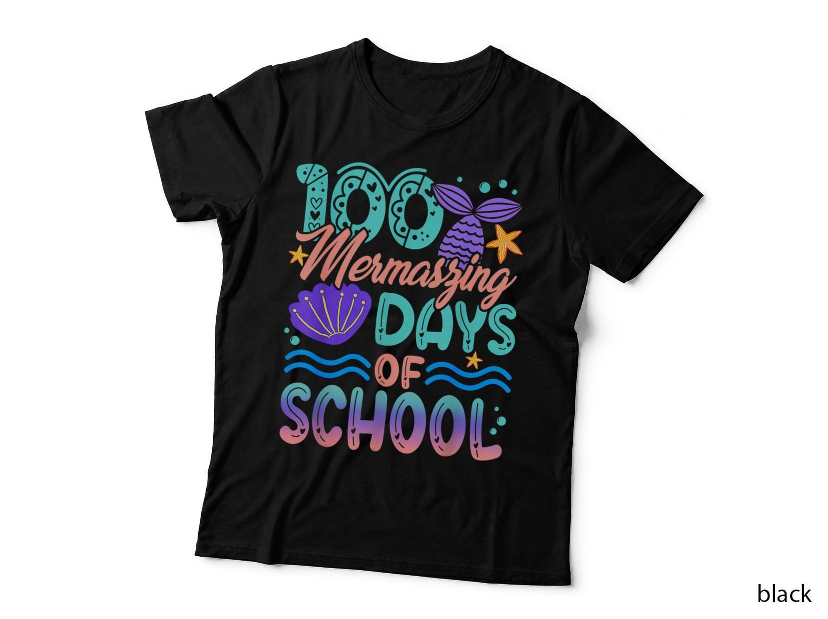 100 Mermazing Days of School Mermaid 100th Day Girls Teacher T-Shirt