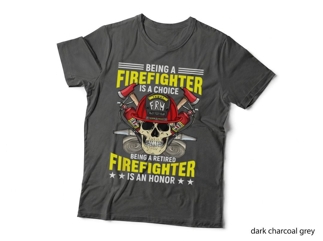 Being a Retired Firefighter Is an Honor Fireman Fire Rescue T-Shirt