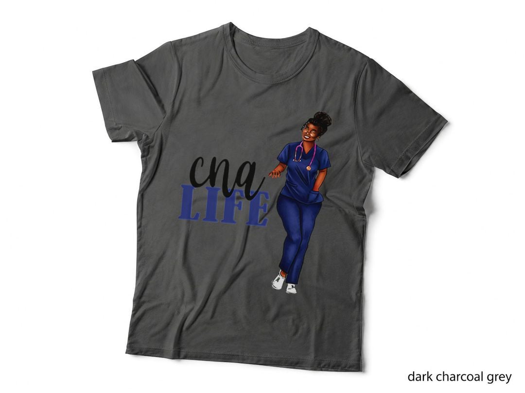 Black Woman Cna Life Proud Black Nurse Black History Month T-Shirt