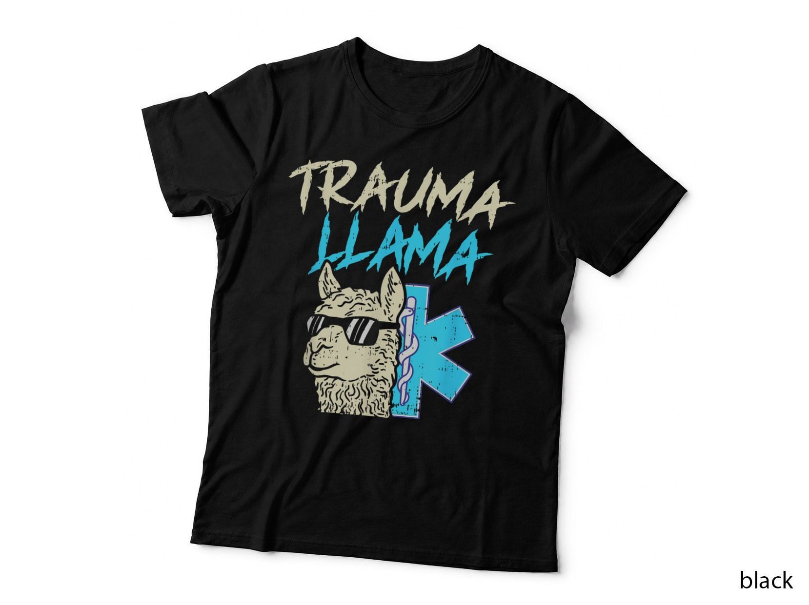 Boys Girls Trauma Llama, Funny EMT Design, Paramedic Gift T-Shirt