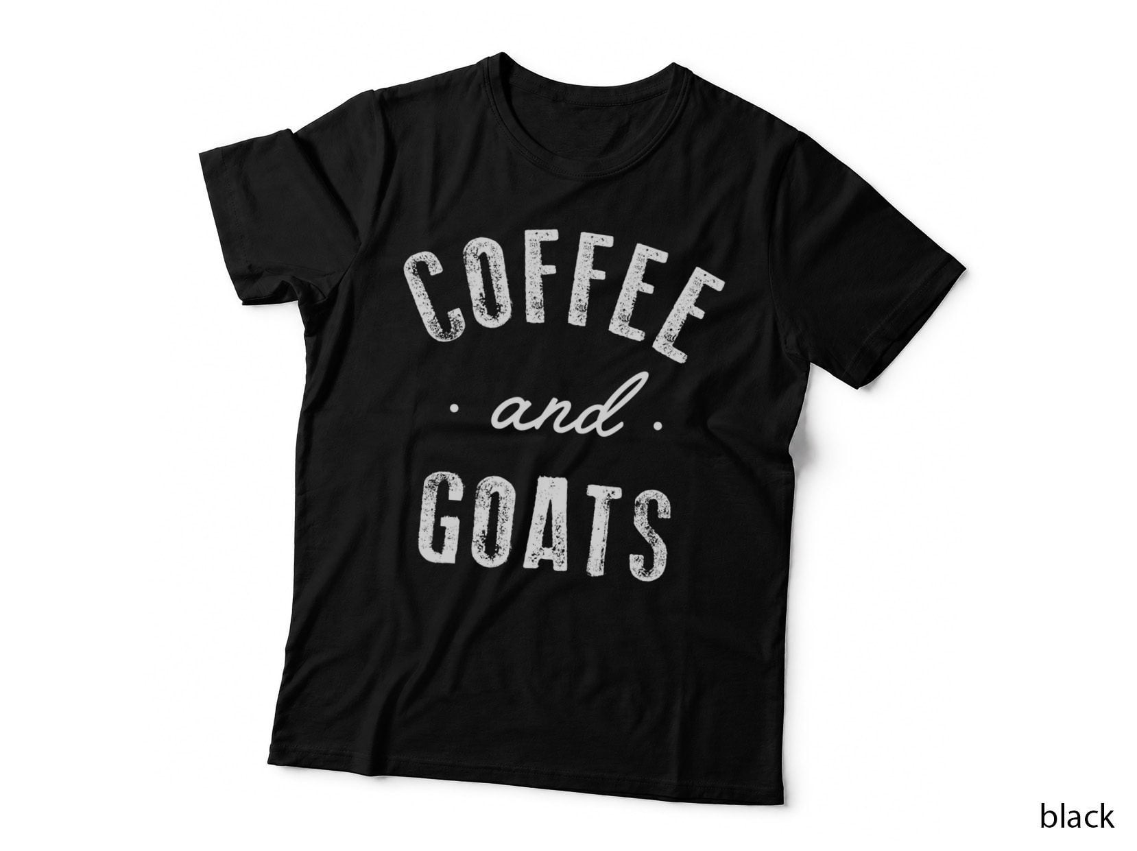 Coffee and Goats Funny Cute Caffeine Farmer Animal Gift Pullover Hoodie T-Shirt
