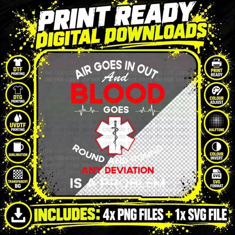 EMT Funny First Responder Funny Paramedic EMS Nurse EMT Png SVG Digital Bundle