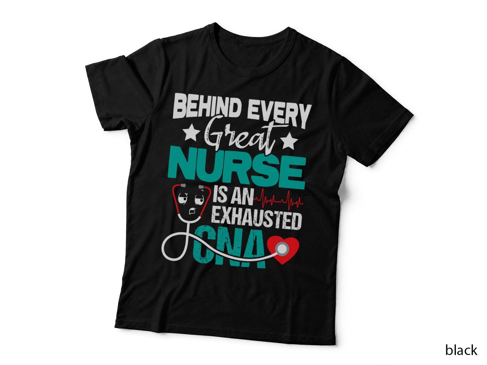 Exhausted CNA - Nurse Certified Nursing Assistant Healthcare T-Shirt