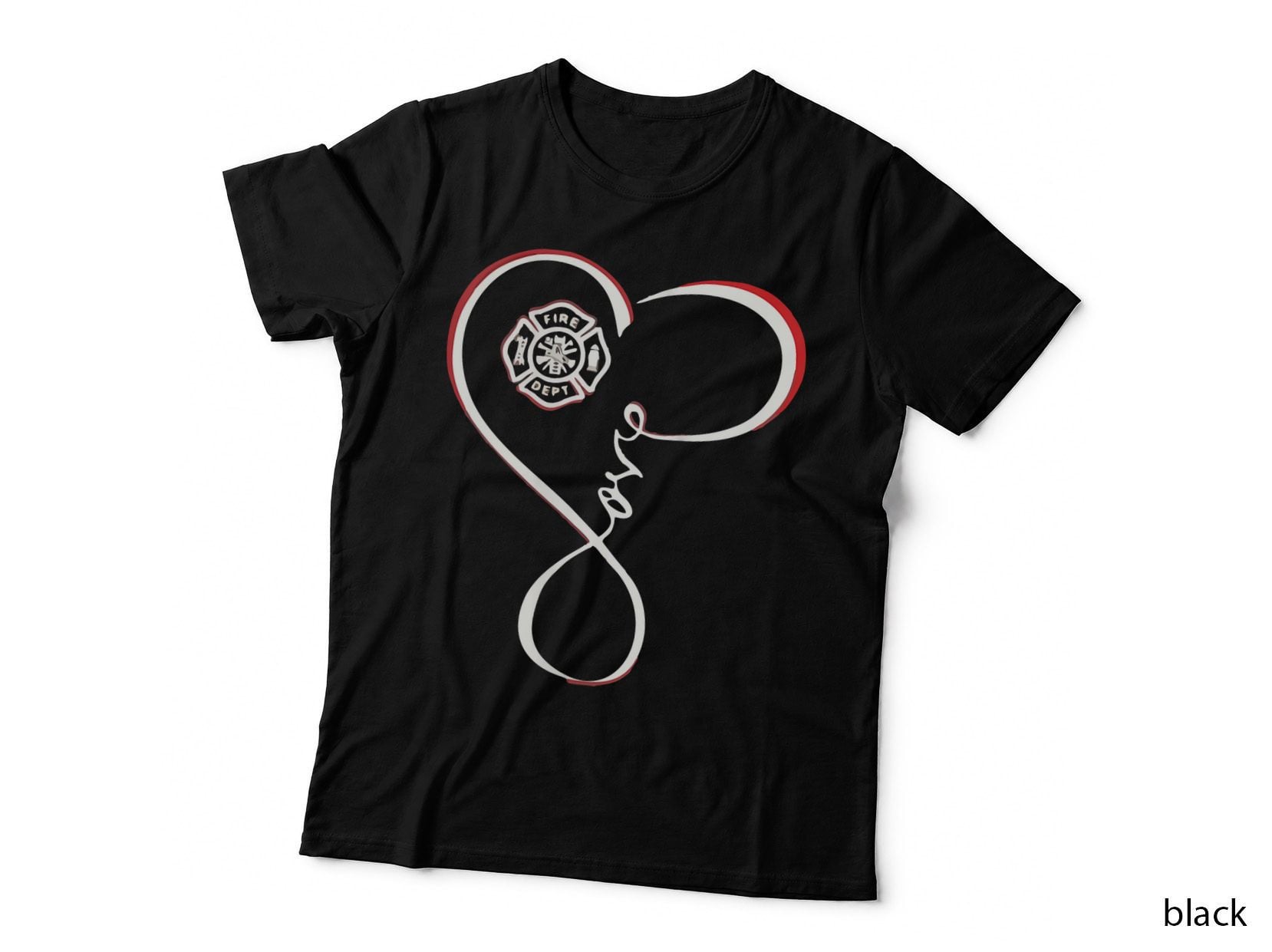 Firefighter Love Firefighter Wife T-Shirt, First Responder Tee