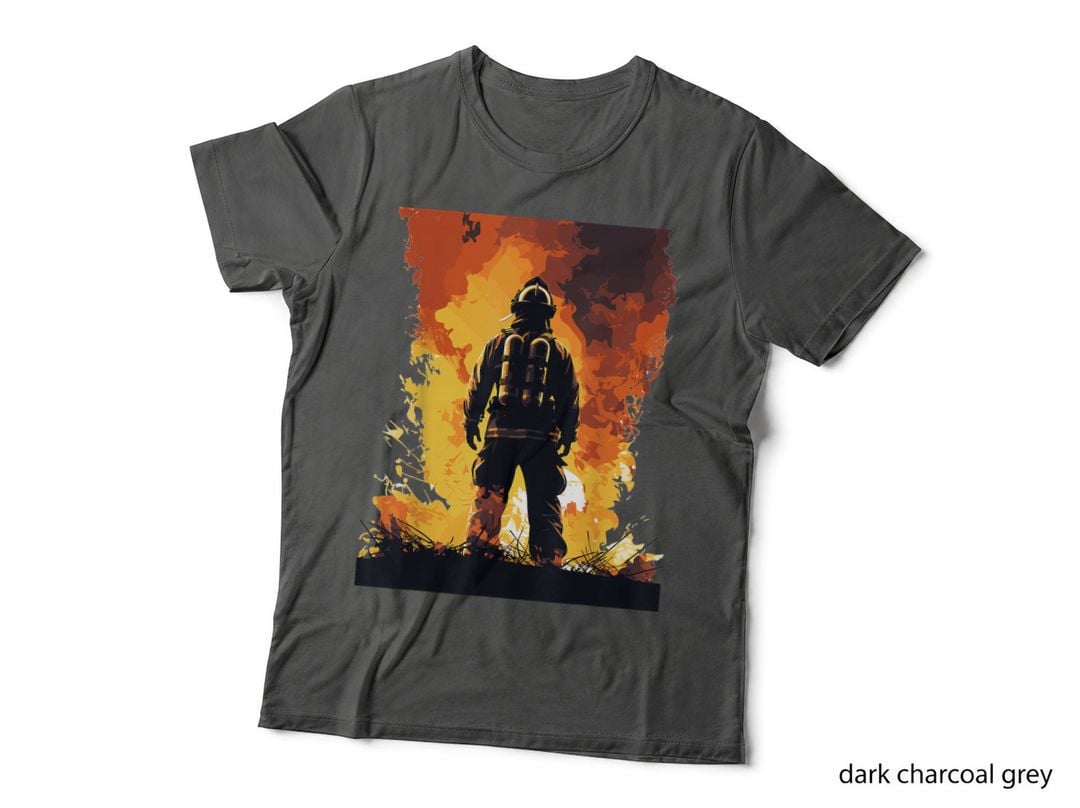 Firefighter Wall of Fire - Firefighter & Fireman T-Shirt