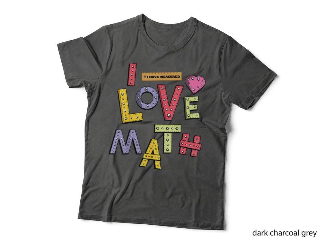 Funny Mathematician Gifts Teacher Kids Physicist I Love Math T-Shirt