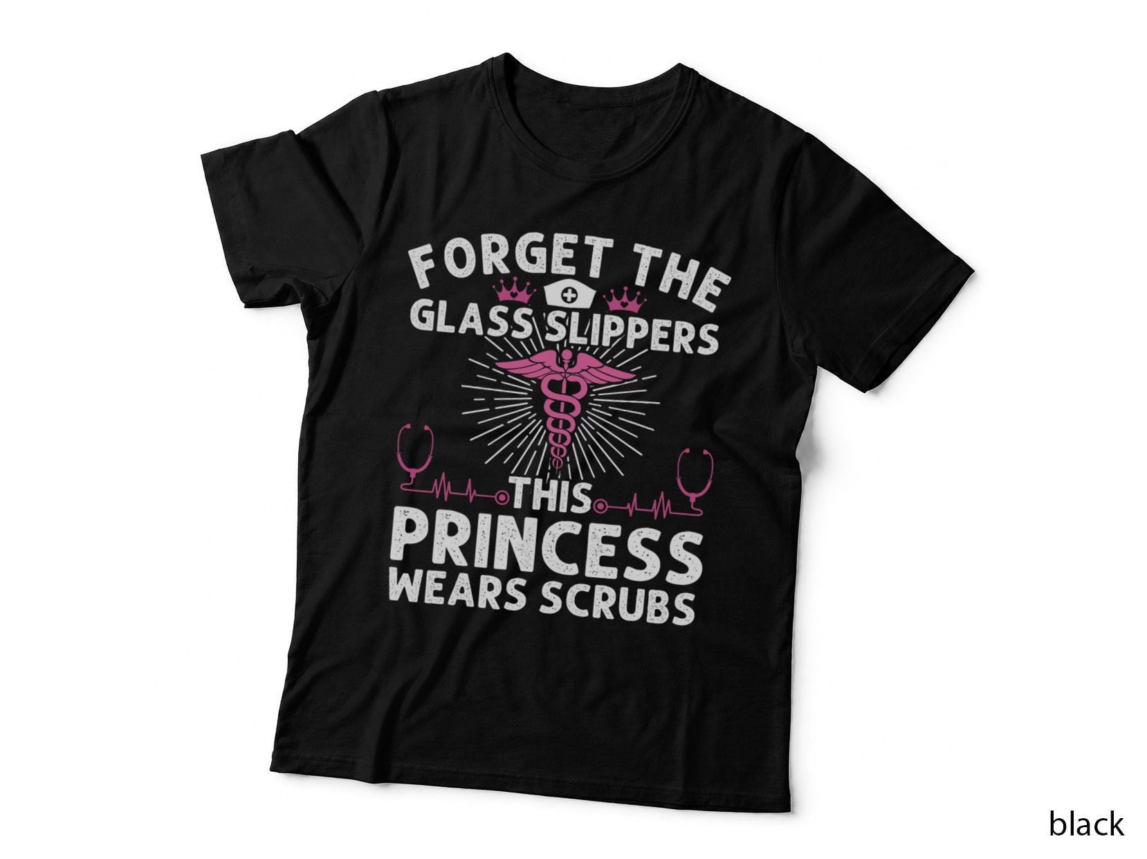Funny Nurse Gift for Women Cool This Princess Wears Scrubs T-Shirt