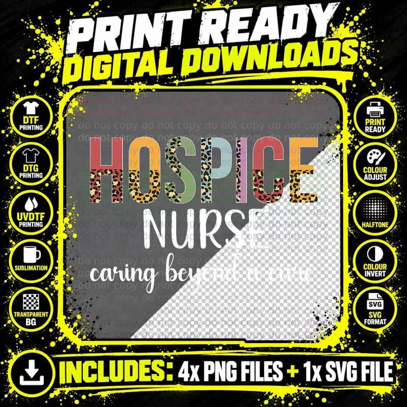 Hospice Nurse Appreciation Palliative Nurse Hospice Png SVG Digital Bundle