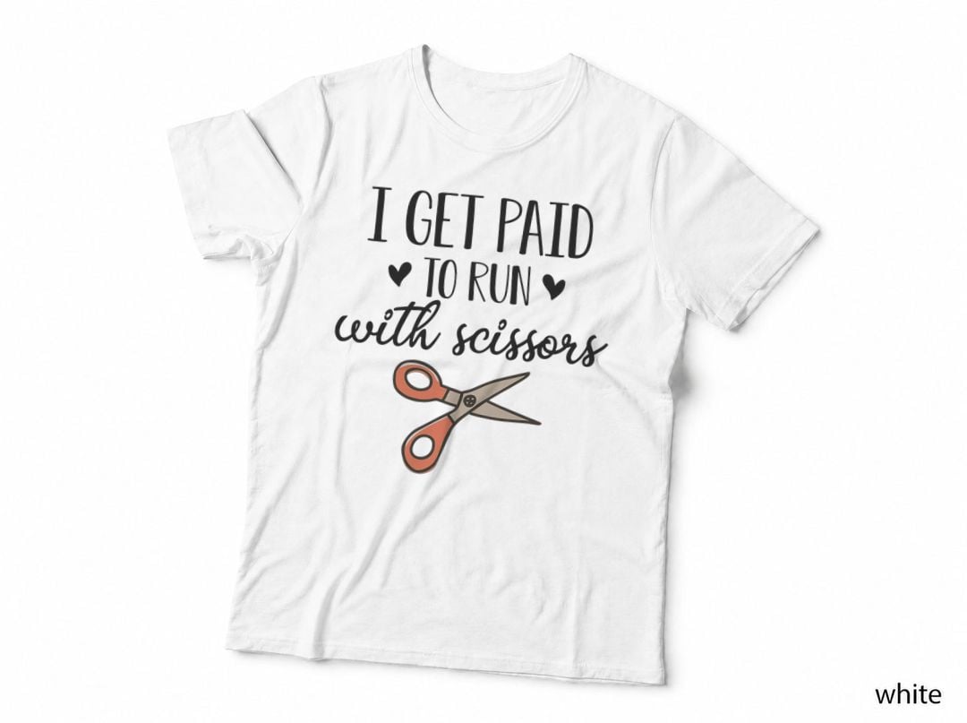 I Get Paid to Run with Scissors Funny Trauma Nurse ICU OR T-Shirt