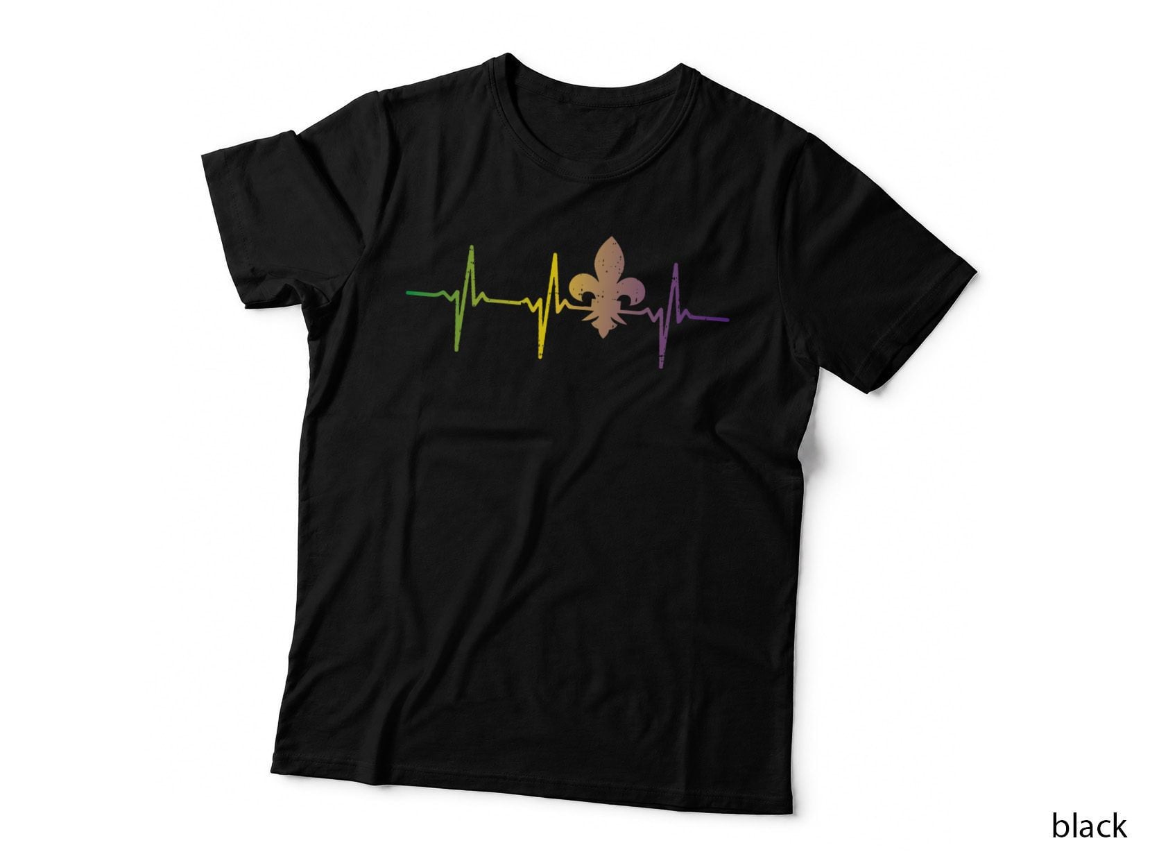Jester Hat Heartbeat Nurse Funny Mardi Gras Carnival Medical T-Shirt