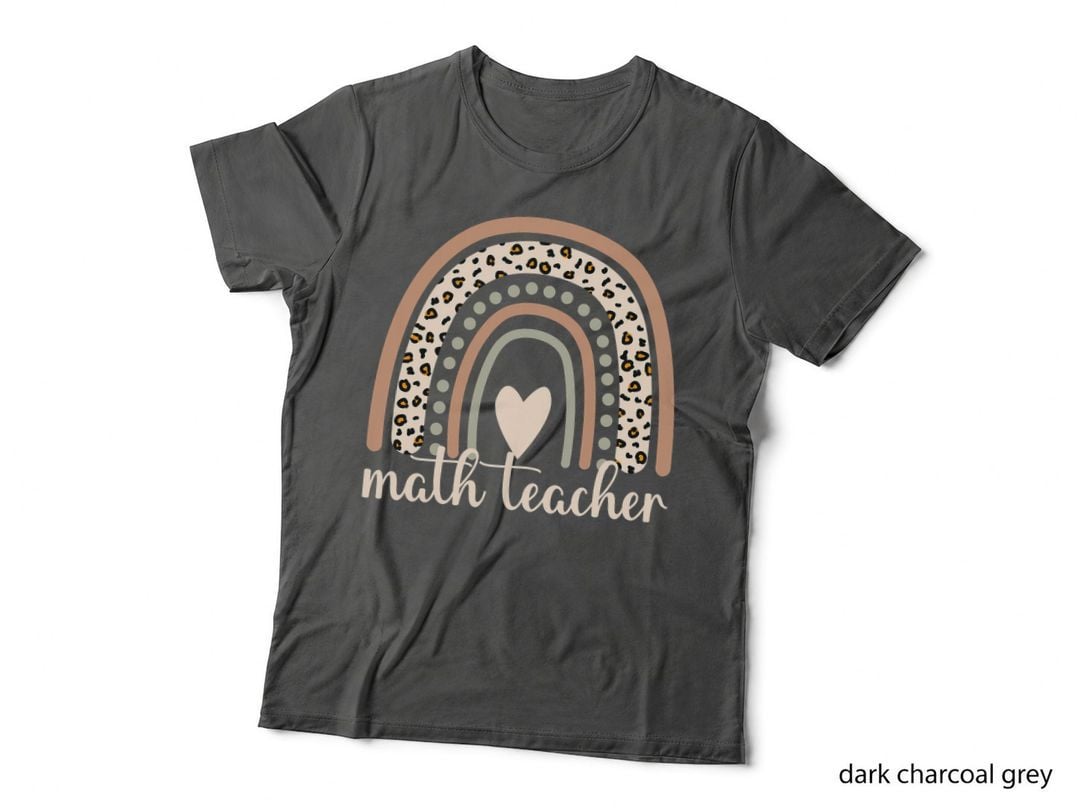 Leopard Rainbow. Math Teacher Professor T-Shirt