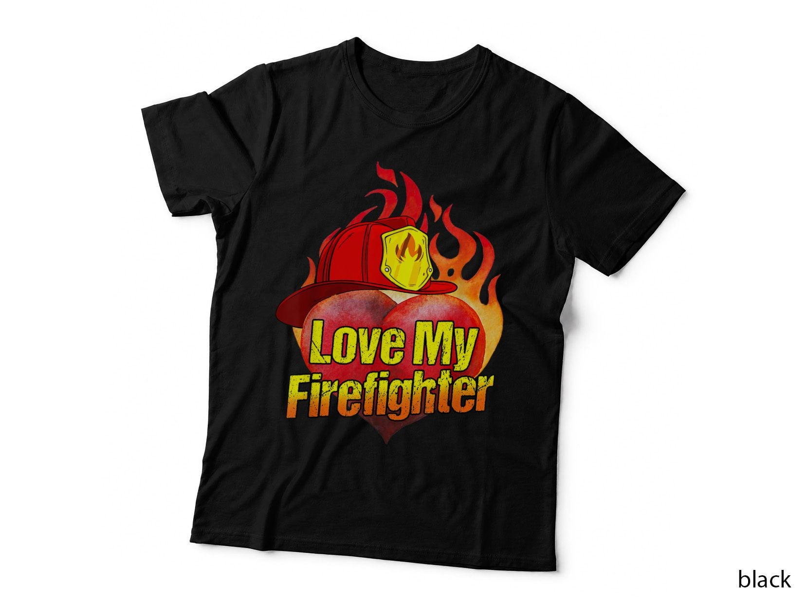 Love My Love Firefighter Wife Girlfriend Firefighter Gift T-Shirt