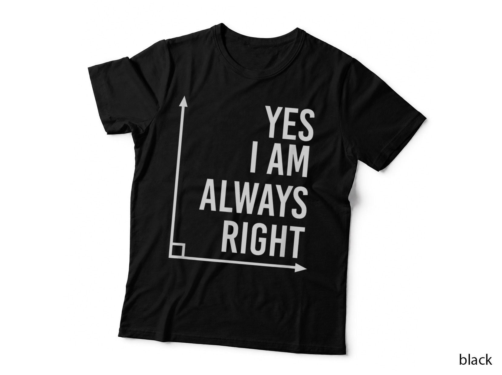 Math Teacher Funny Always Right T-Shirt
