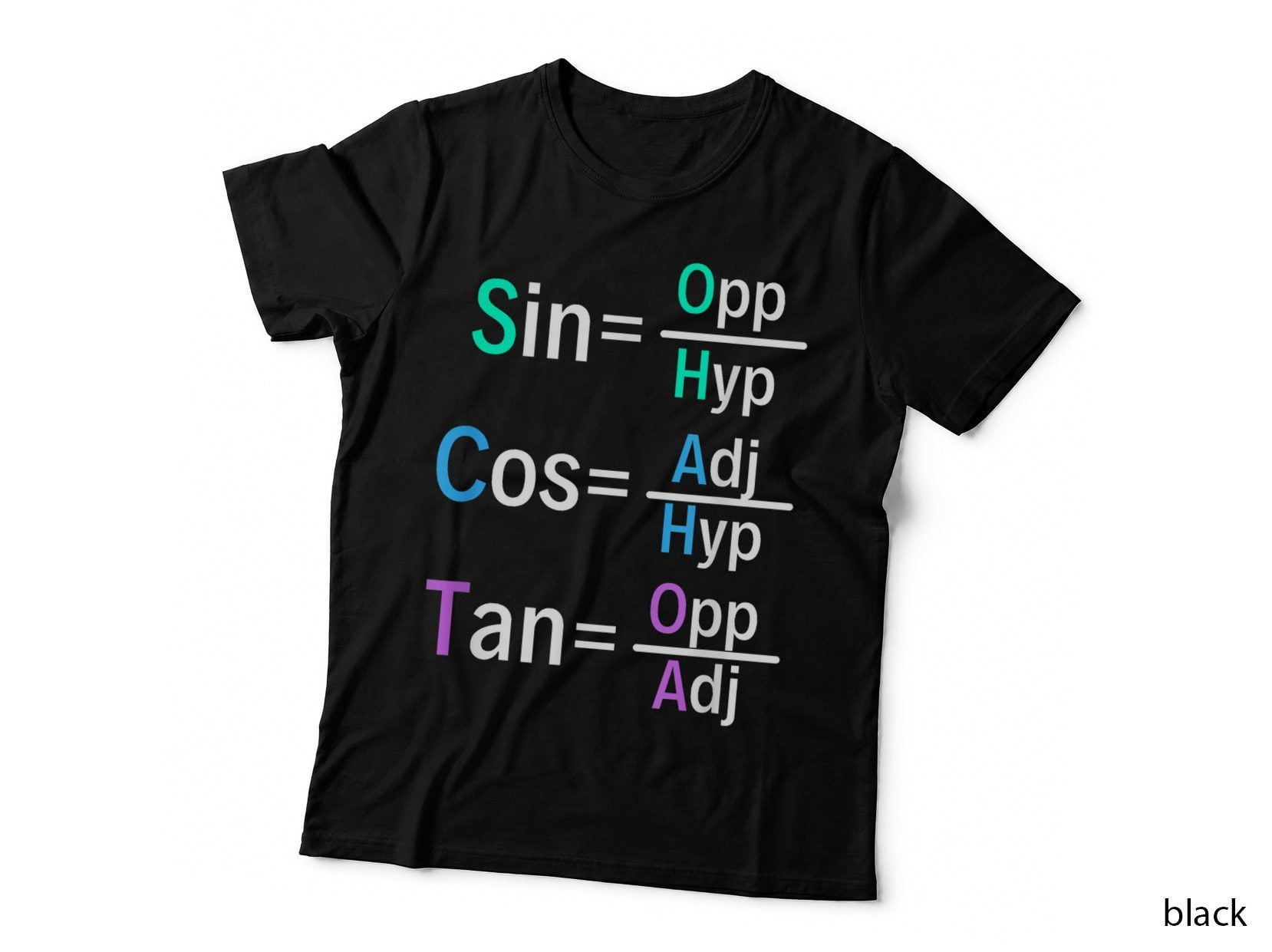 Math Teacher Trigonometry SOH CAH TOA Geometry T-Shirt