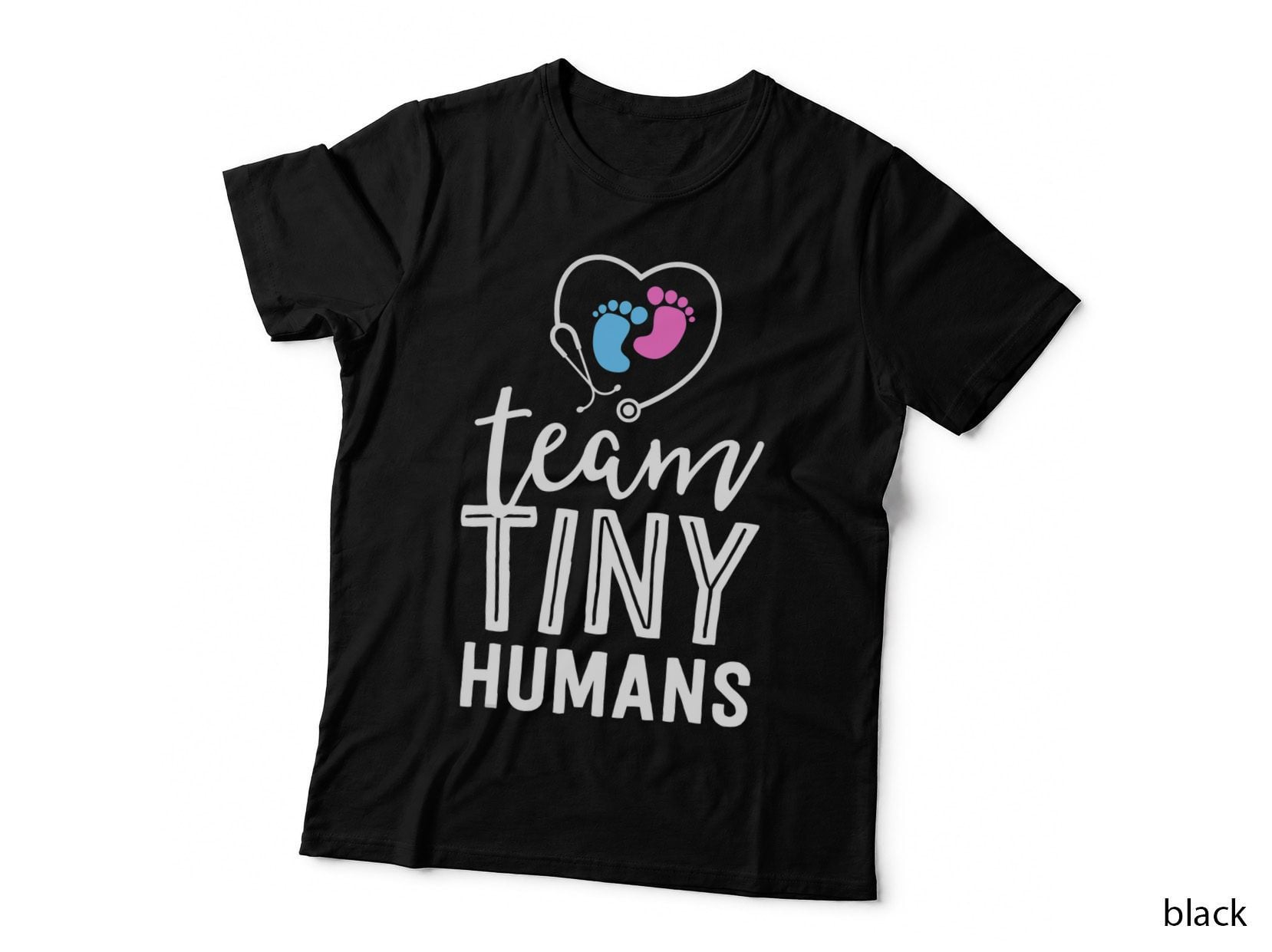 NICU Nurse Shirt Team Tiny Humans Gift Neonatal ICU Nursing T-Shirt